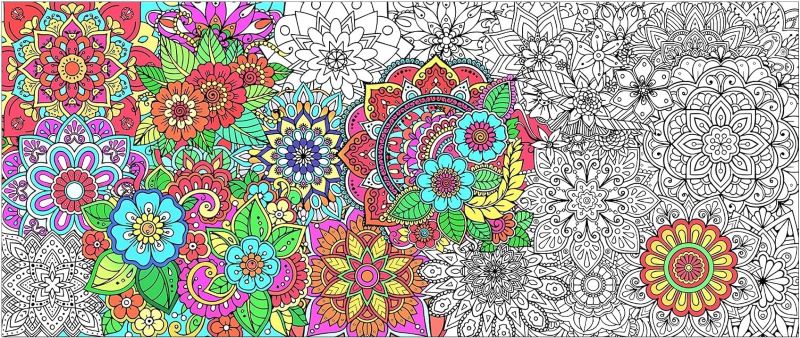 fresque a colorier bureau