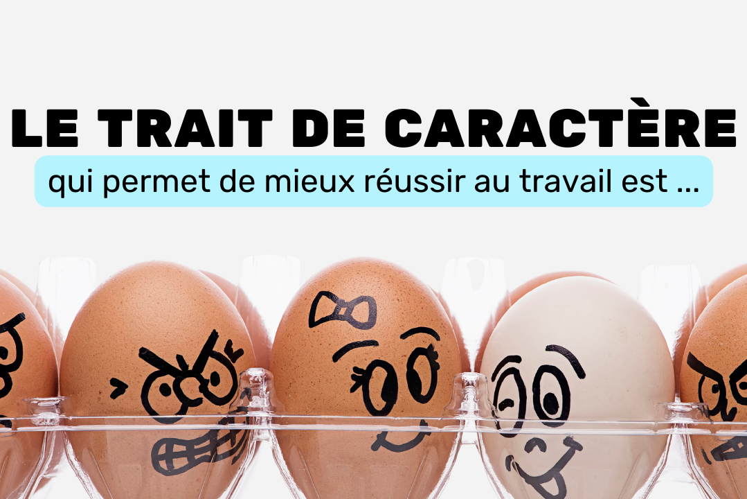Le trait de caractère qui permet de mieux réussir au travail