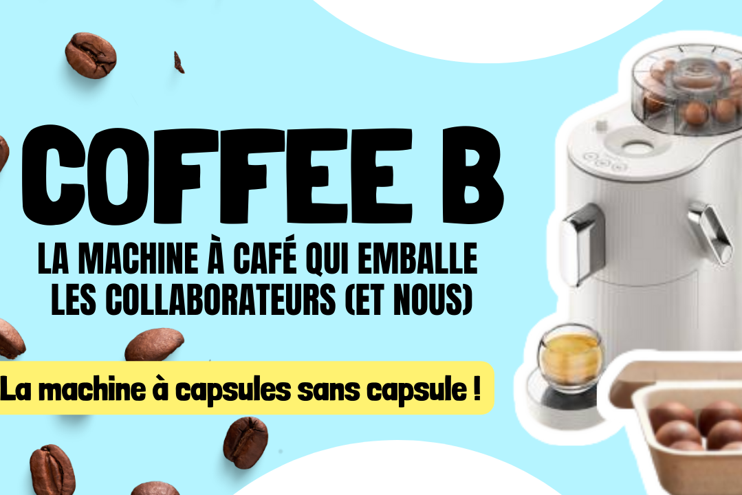 Coffee B la machine à café qui emballe les collaborateurs la machine à capsules sans capsule