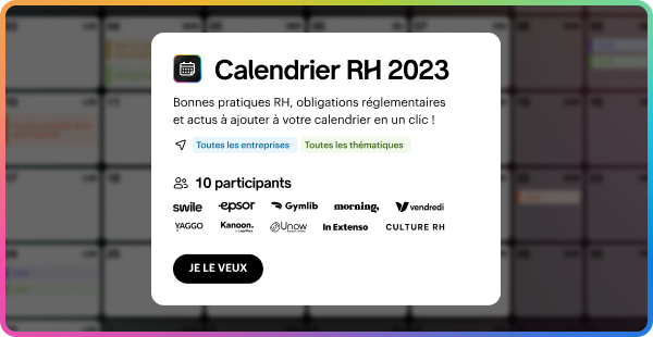 calendrier RH