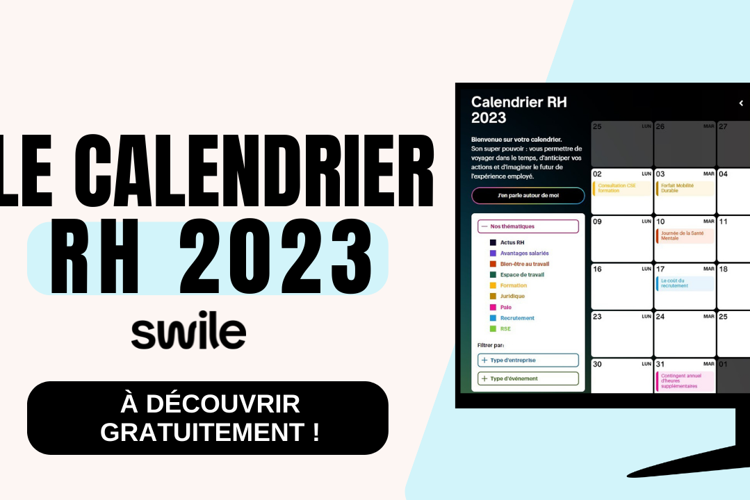 Le calendrier RH 2023 Swile