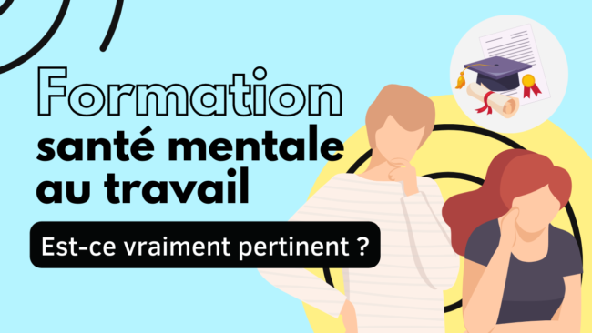 Formation santé mentale au travail