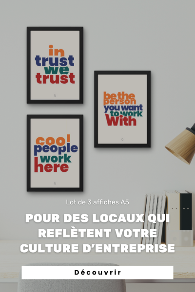 affiches A5 culture d'entreprise