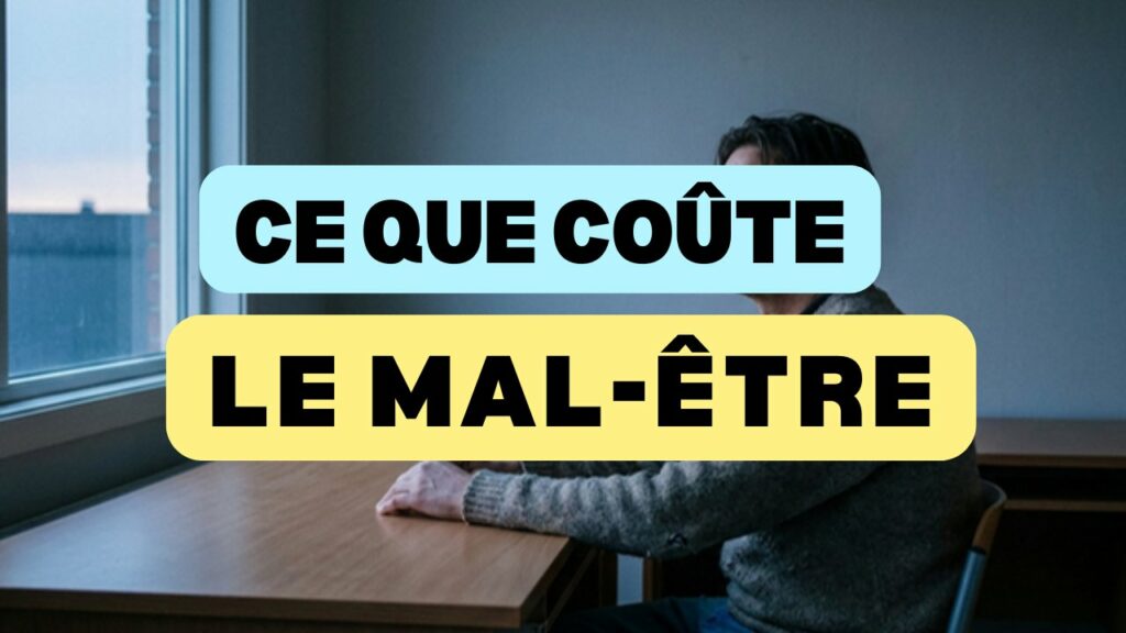 Cout du mal-etre au travail et ROI de la QVCT, un salarie pensif a son bureau