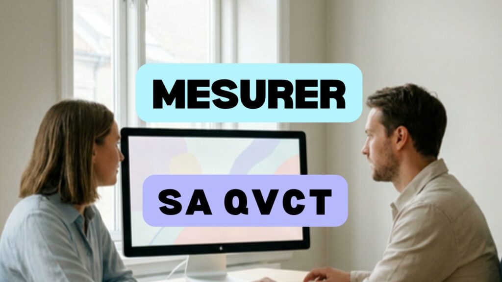 Indicateurs et barometre QVCT, deux collegues analysent un tableau de bord