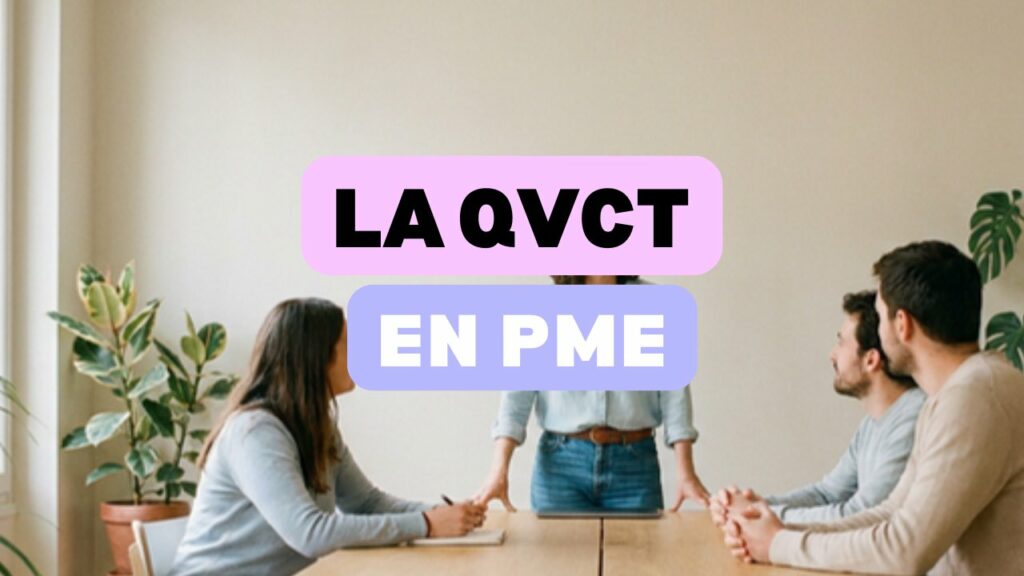 La QVCT en PME, une petite equipe echange dans le local de l entreprise