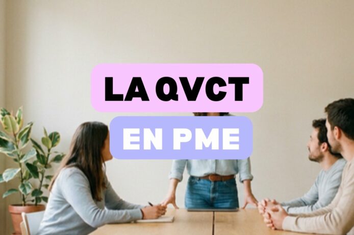 La QVCT en PME, une petite equipe echange dans le local de l entreprise