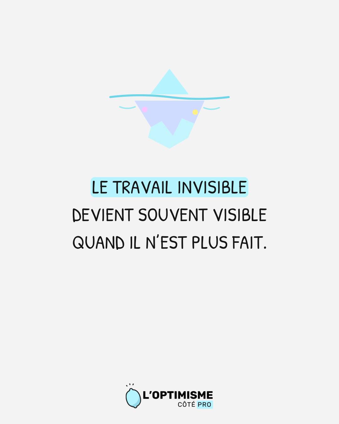 Post Instagram : le travail invisible devient visible quand il n'est plus fait