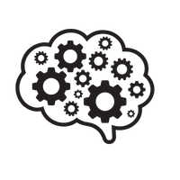 Dire non au travail : un cerveau avec des engrenages, symbole des croyances et des schémas de pensée