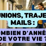 Réunions, trajets, mails : combien d&rsquo;années de votre vie y passerez-vous d&rsquo;ici la retraite ?